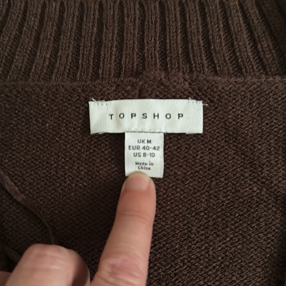 TOPSHOP Sweater Size 8-10 - Picture 3 of 4